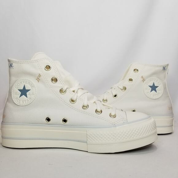 Converse Women's CTAS Lift Platform Tiny Tattoos Size 8 A07135C Vintage NWT - Picture 3 of 10